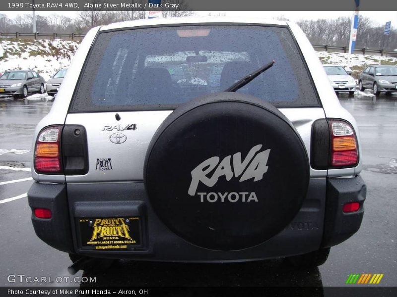Alpine Silver Metallic / Dark Gray 1998 Toyota RAV4 4WD
