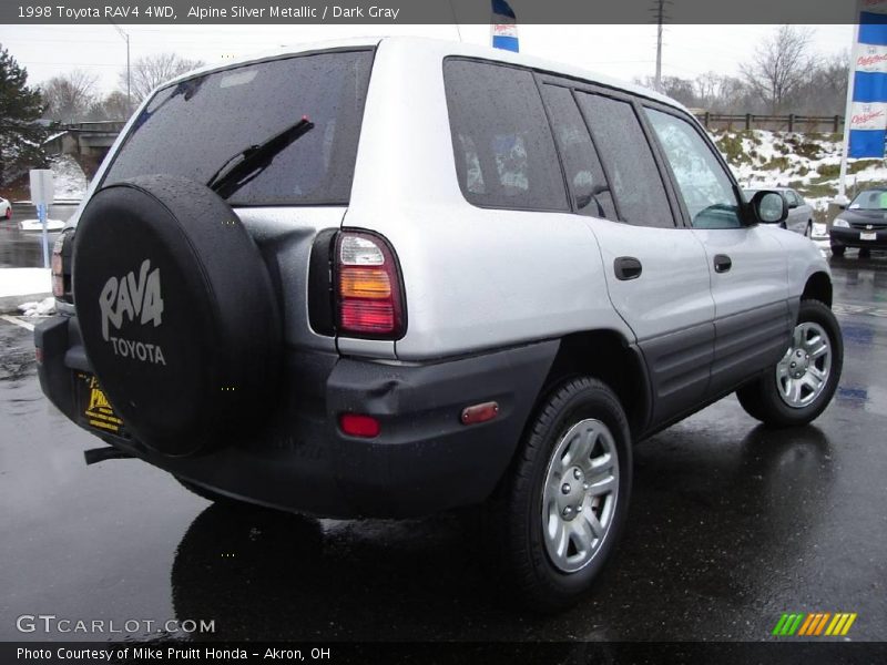 Alpine Silver Metallic / Dark Gray 1998 Toyota RAV4 4WD