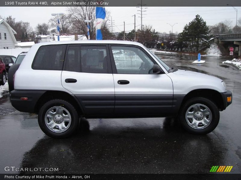 Alpine Silver Metallic / Dark Gray 1998 Toyota RAV4 4WD