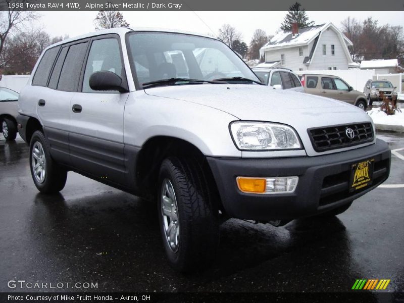 Alpine Silver Metallic / Dark Gray 1998 Toyota RAV4 4WD