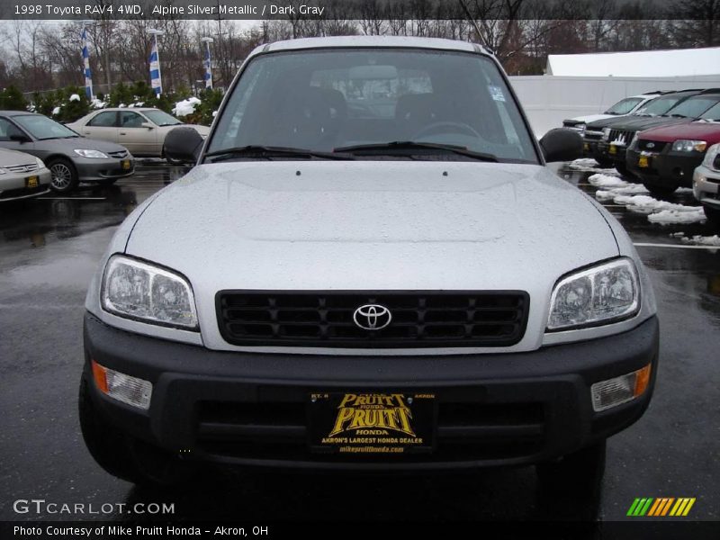 Alpine Silver Metallic / Dark Gray 1998 Toyota RAV4 4WD