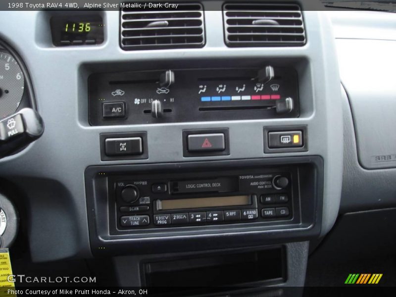 Alpine Silver Metallic / Dark Gray 1998 Toyota RAV4 4WD