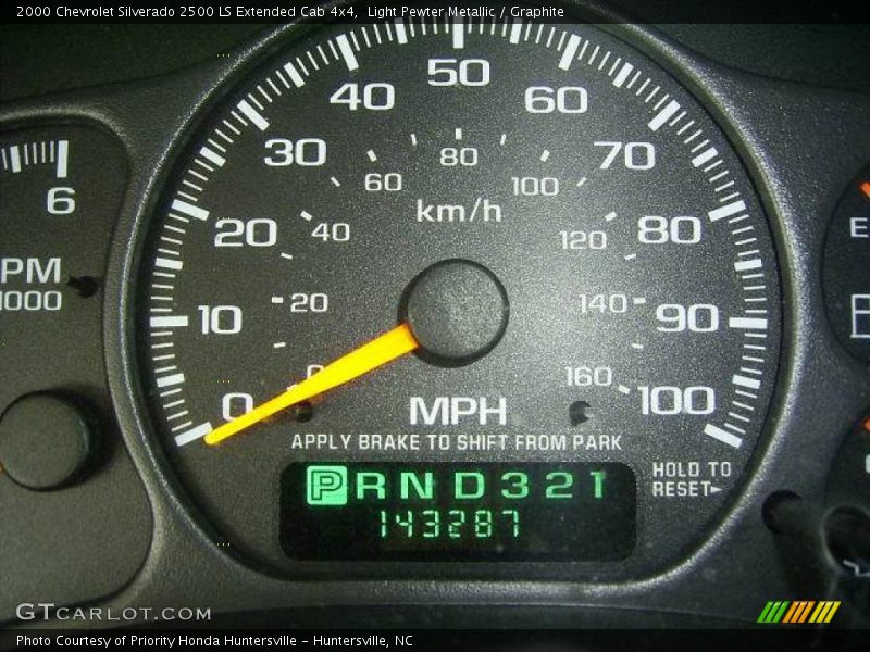 Light Pewter Metallic / Graphite 2000 Chevrolet Silverado 2500 LS Extended Cab 4x4