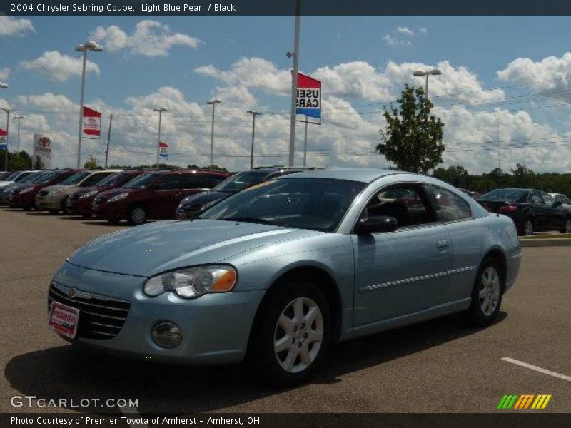 Light Blue Pearl / Black 2004 Chrysler Sebring Coupe