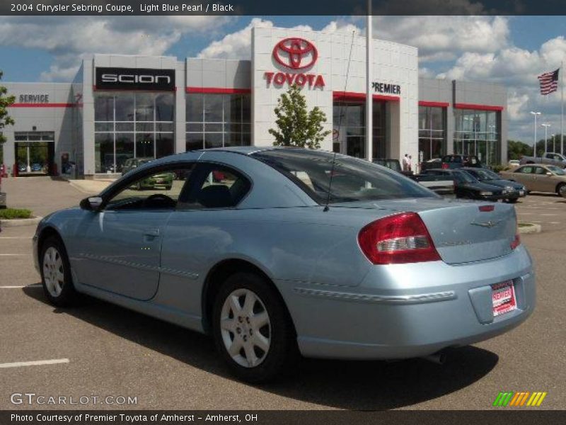 Light Blue Pearl / Black 2004 Chrysler Sebring Coupe