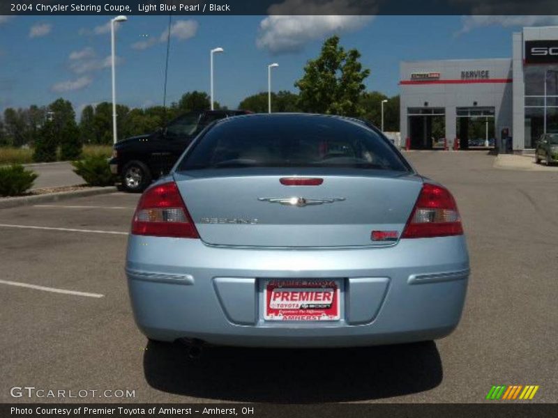 Light Blue Pearl / Black 2004 Chrysler Sebring Coupe