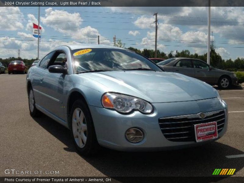 Light Blue Pearl / Black 2004 Chrysler Sebring Coupe
