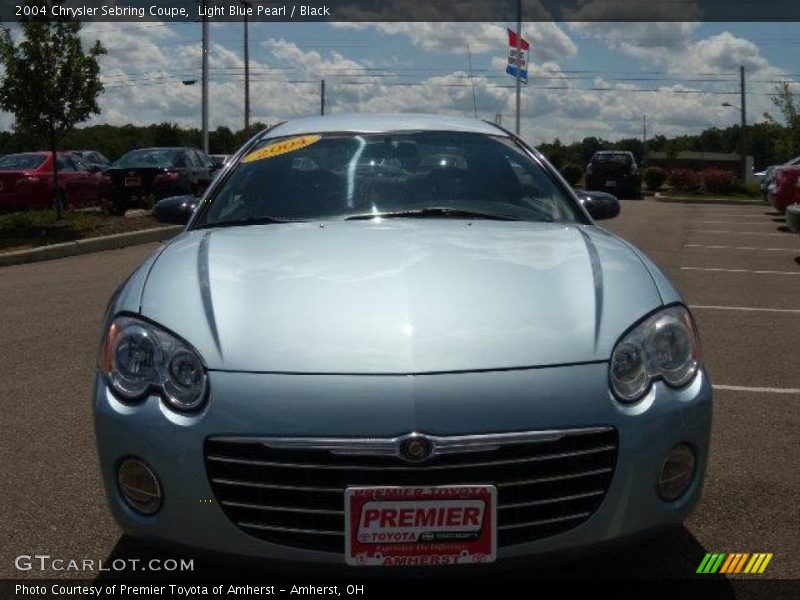 Light Blue Pearl / Black 2004 Chrysler Sebring Coupe