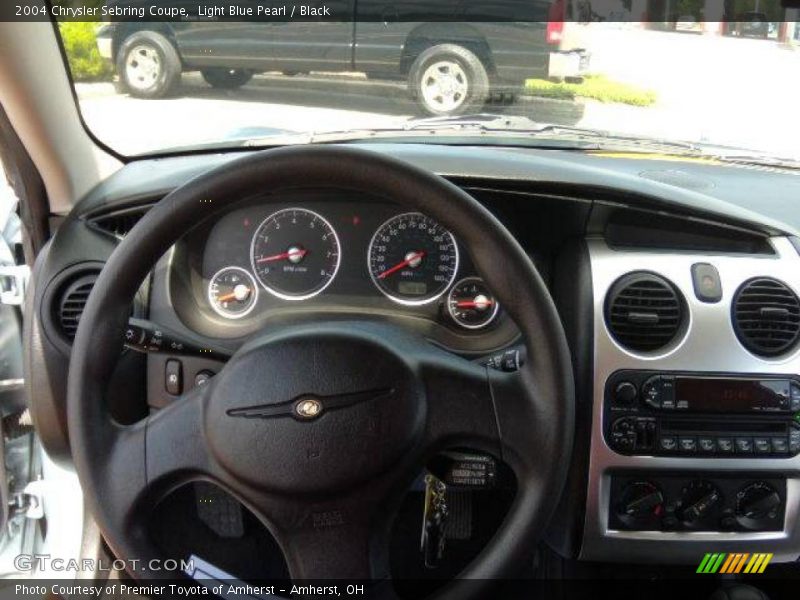 Light Blue Pearl / Black 2004 Chrysler Sebring Coupe