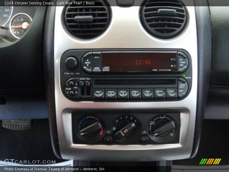 Light Blue Pearl / Black 2004 Chrysler Sebring Coupe