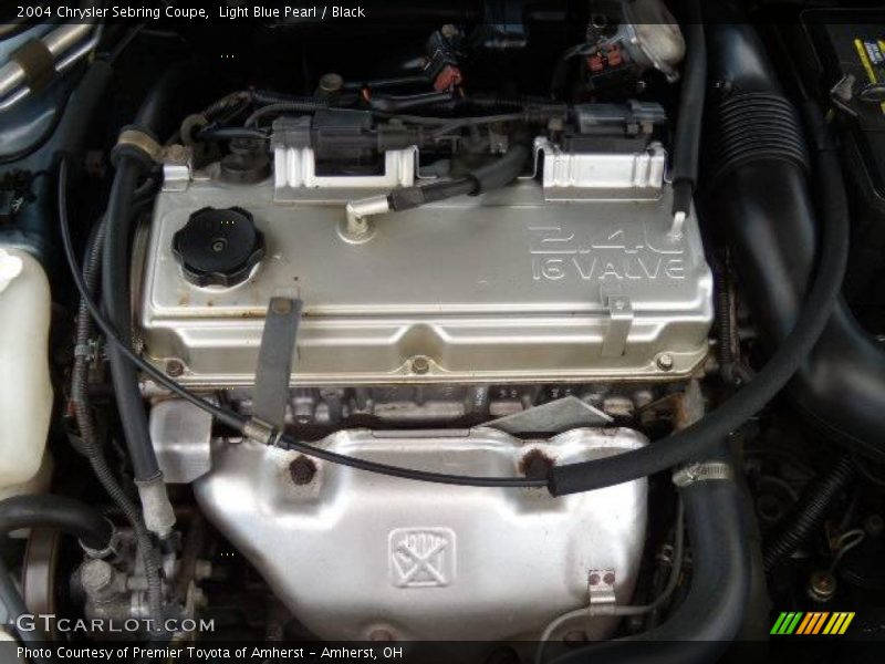 Light Blue Pearl / Black 2004 Chrysler Sebring Coupe