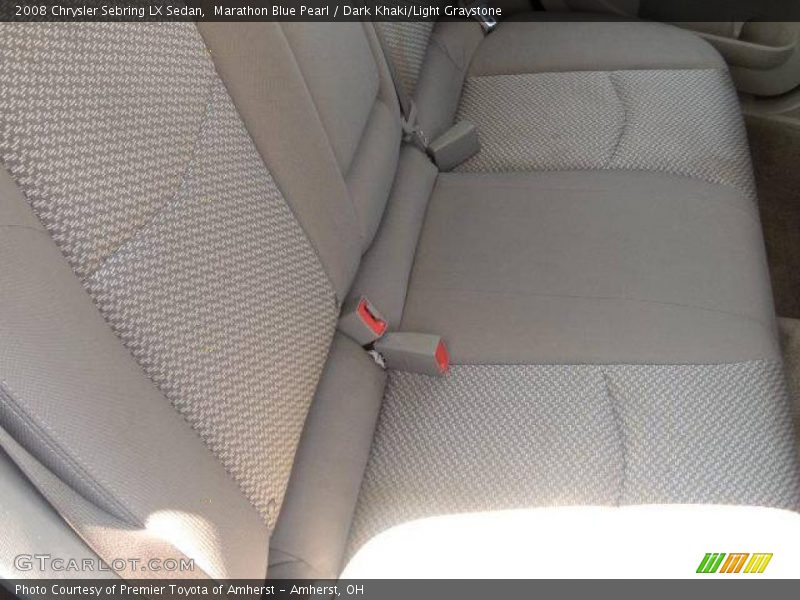 Marathon Blue Pearl / Dark Khaki/Light Graystone 2008 Chrysler Sebring LX Sedan
