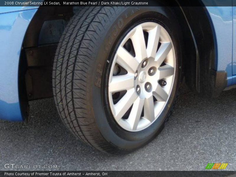 Marathon Blue Pearl / Dark Khaki/Light Graystone 2008 Chrysler Sebring LX Sedan
