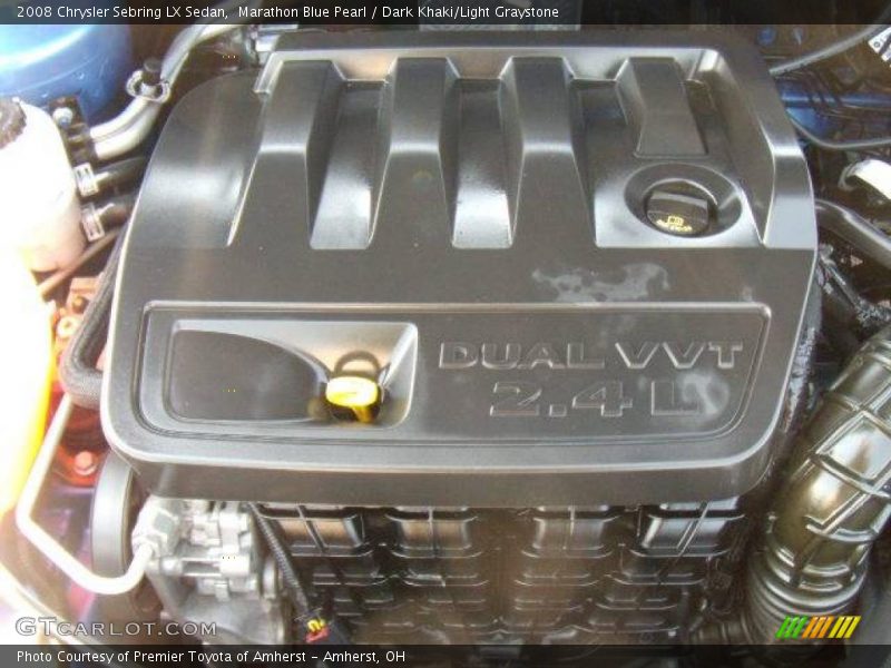 Marathon Blue Pearl / Dark Khaki/Light Graystone 2008 Chrysler Sebring LX Sedan