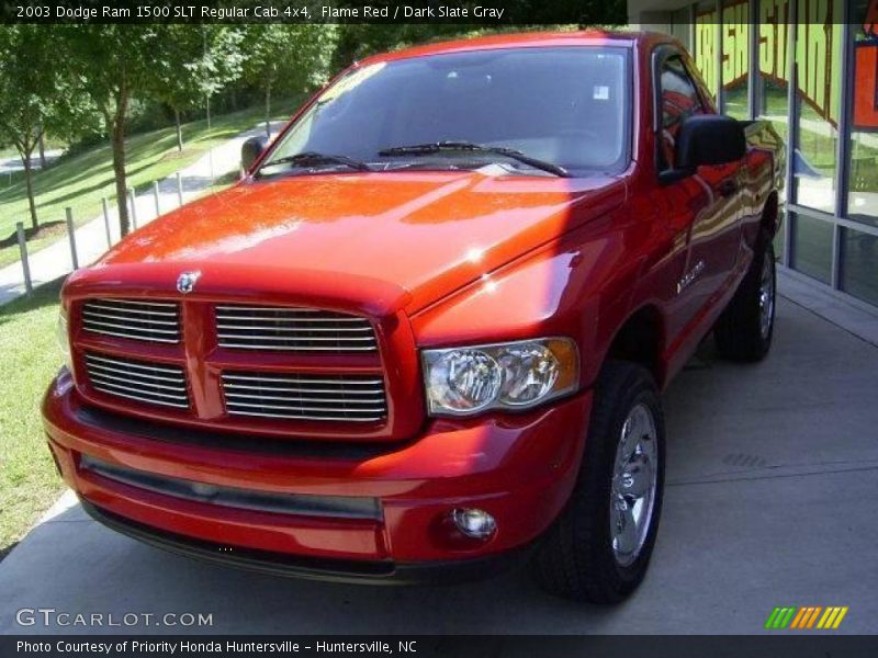 Flame Red / Dark Slate Gray 2003 Dodge Ram 1500 SLT Regular Cab 4x4
