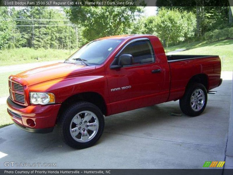 Flame Red / Dark Slate Gray 2003 Dodge Ram 1500 SLT Regular Cab 4x4