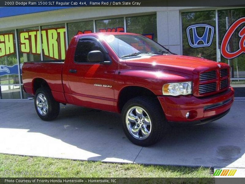 Flame Red / Dark Slate Gray 2003 Dodge Ram 1500 SLT Regular Cab 4x4