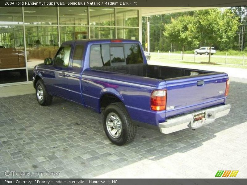 Sonic Blue Metallic / Medium Dark Flint 2004 Ford Ranger XLT SuperCab