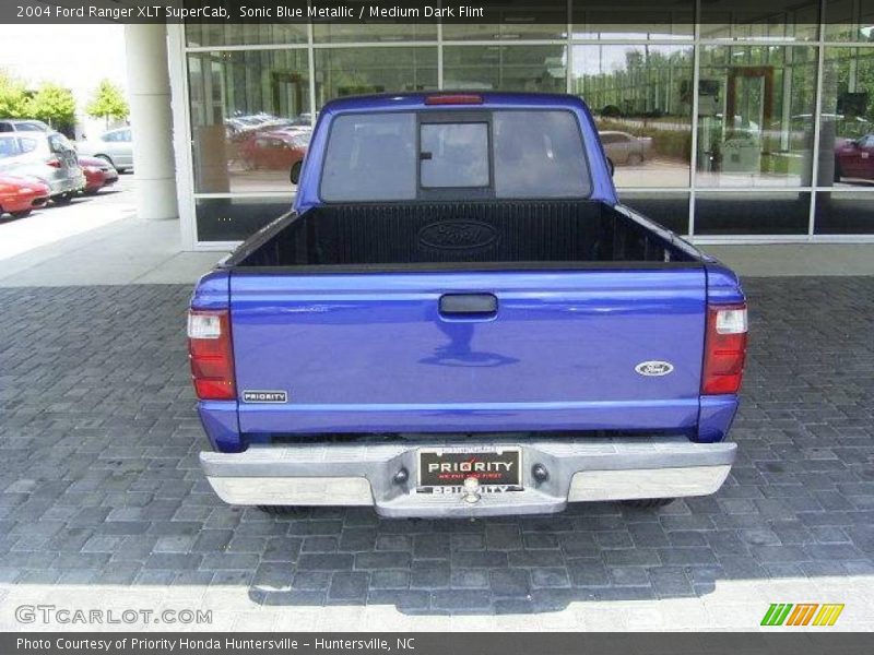 Sonic Blue Metallic / Medium Dark Flint 2004 Ford Ranger XLT SuperCab