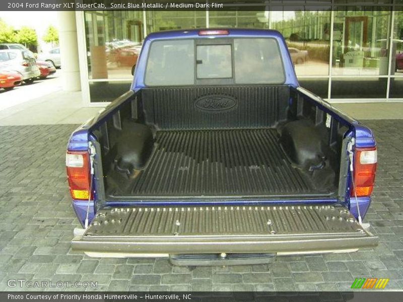 Sonic Blue Metallic / Medium Dark Flint 2004 Ford Ranger XLT SuperCab