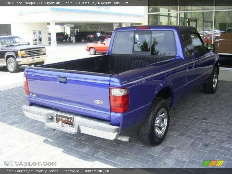 Sonic Blue Metallic / Medium Dark Flint 2004 Ford Ranger XLT SuperCab