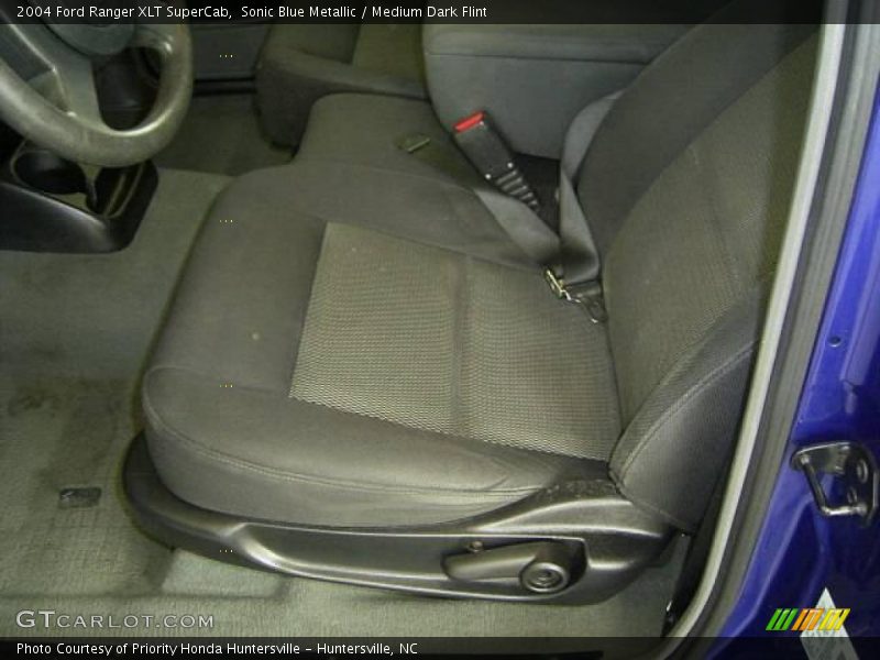 Sonic Blue Metallic / Medium Dark Flint 2004 Ford Ranger XLT SuperCab