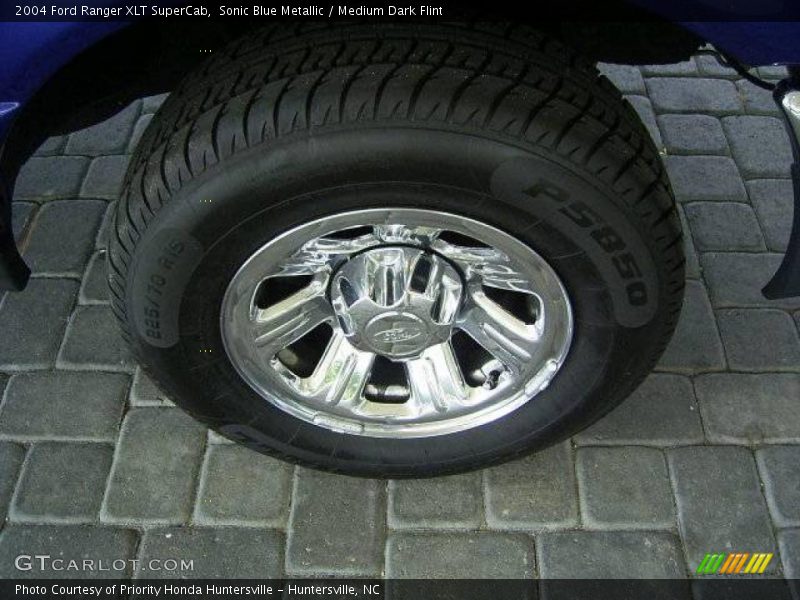 Sonic Blue Metallic / Medium Dark Flint 2004 Ford Ranger XLT SuperCab