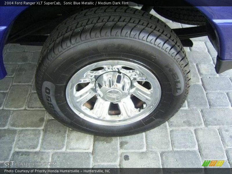 Sonic Blue Metallic / Medium Dark Flint 2004 Ford Ranger XLT SuperCab