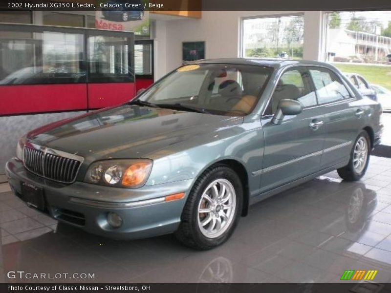 Celadon Green / Beige 2002 Hyundai XG350 L Sedan