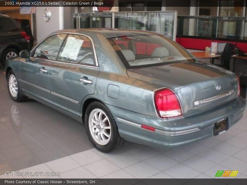 Celadon Green / Beige 2002 Hyundai XG350 L Sedan