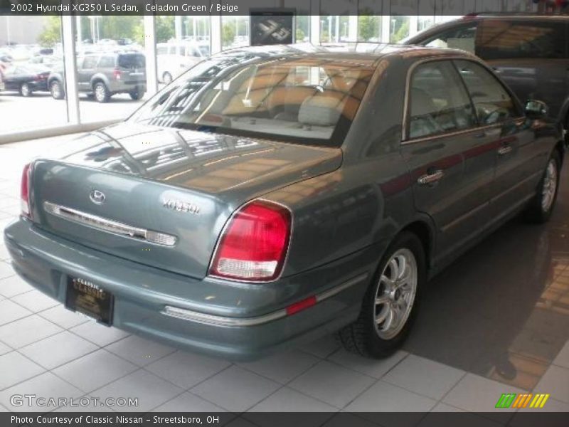 Celadon Green / Beige 2002 Hyundai XG350 L Sedan