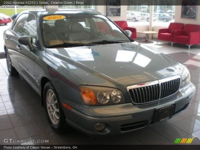 Celadon Green / Beige 2002 Hyundai XG350 L Sedan