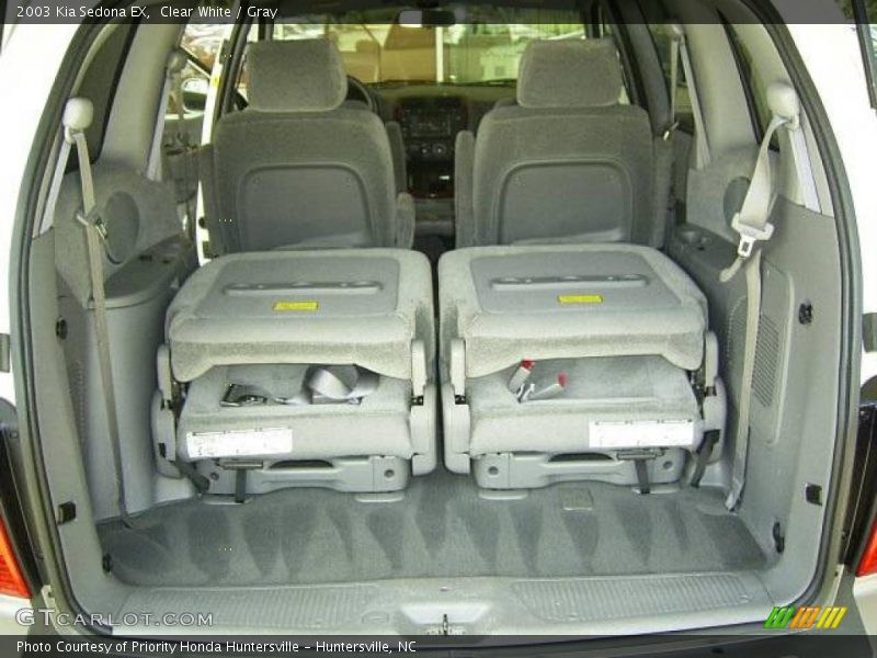 Clear White / Gray 2003 Kia Sedona EX