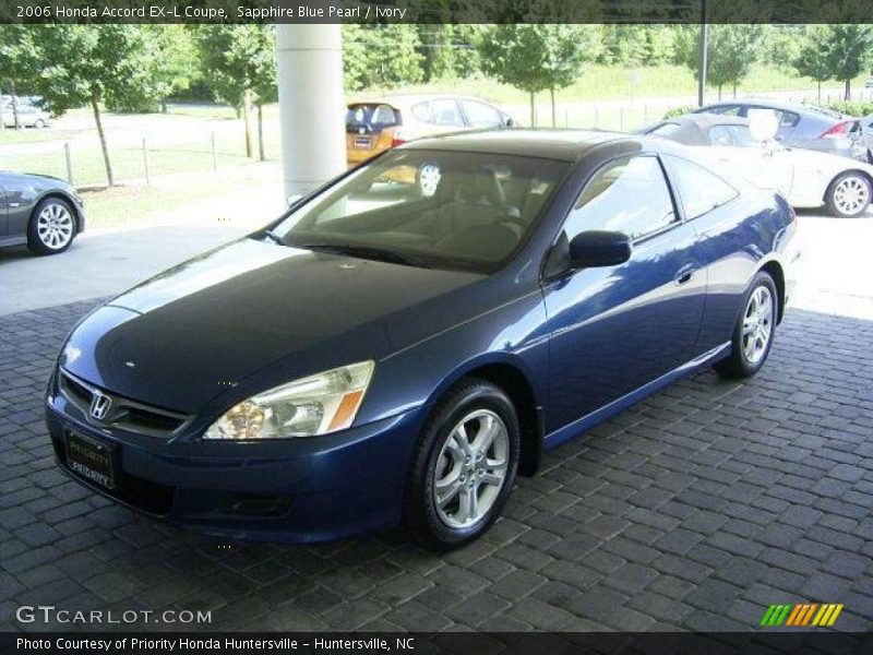 Sapphire Blue Pearl / Ivory 2006 Honda Accord EX-L Coupe