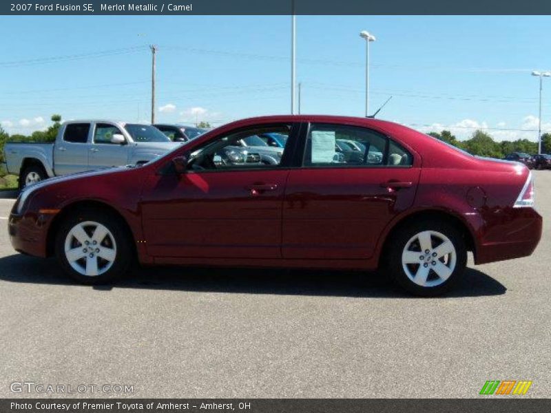 Merlot Metallic / Camel 2007 Ford Fusion SE