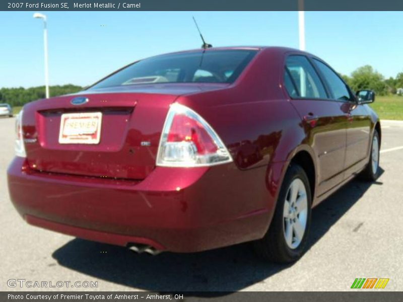 Merlot Metallic / Camel 2007 Ford Fusion SE