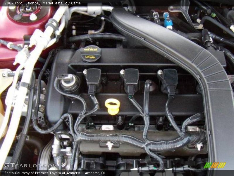 Merlot Metallic / Camel 2007 Ford Fusion SE