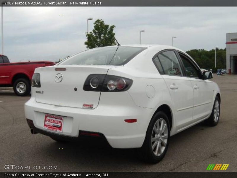 Rally White / Beige 2007 Mazda MAZDA3 i Sport Sedan