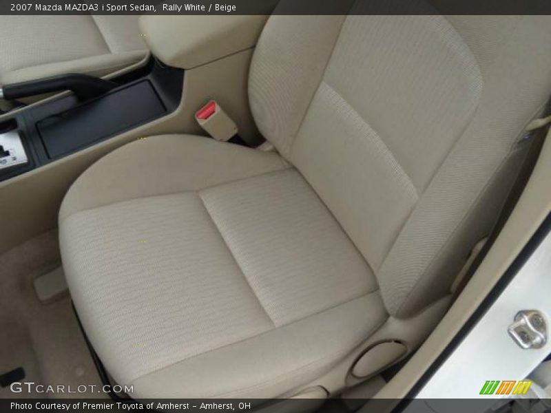 Rally White / Beige 2007 Mazda MAZDA3 i Sport Sedan