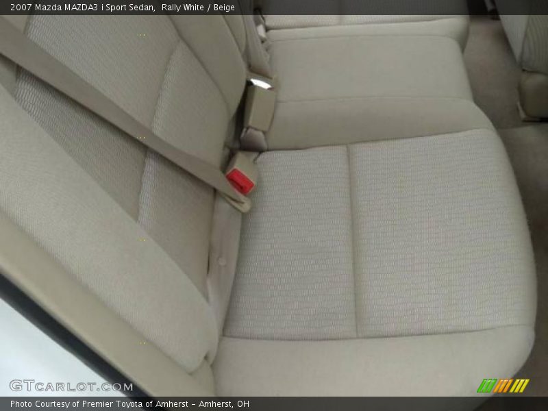 Rally White / Beige 2007 Mazda MAZDA3 i Sport Sedan