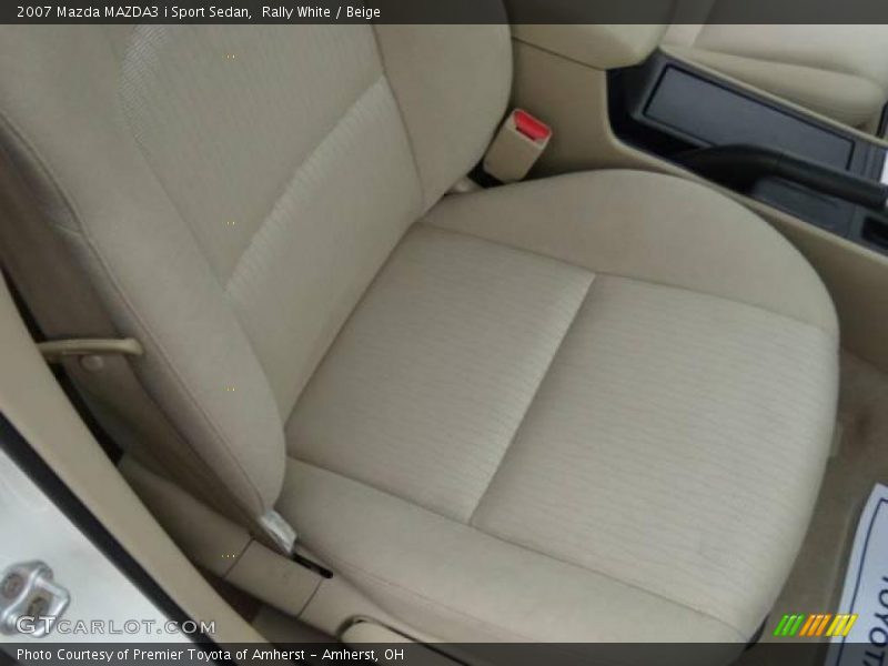 Rally White / Beige 2007 Mazda MAZDA3 i Sport Sedan