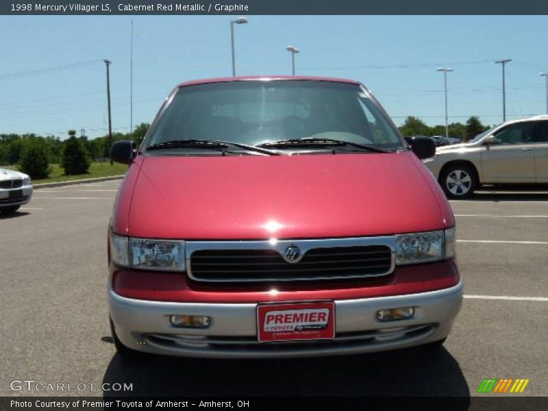 Cabernet Red Metallic / Graphite 1998 Mercury Villager LS