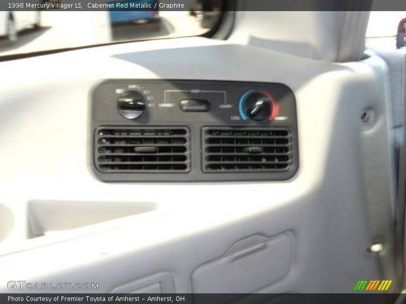 Cabernet Red Metallic / Graphite 1998 Mercury Villager LS
