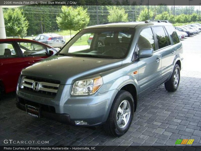 Steel Blue Metallic / Gray 2006 Honda Pilot EX-L