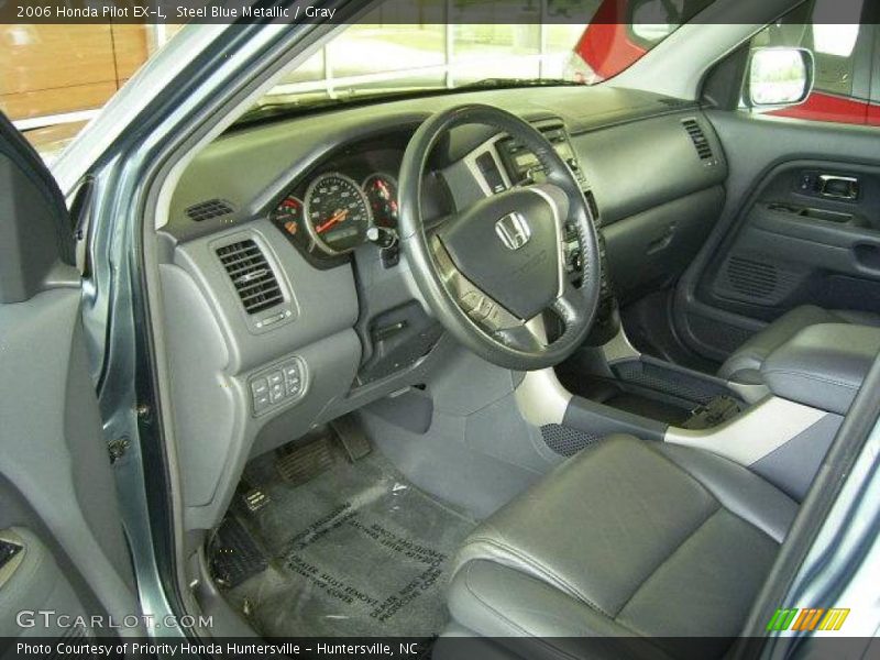 Steel Blue Metallic / Gray 2006 Honda Pilot EX-L