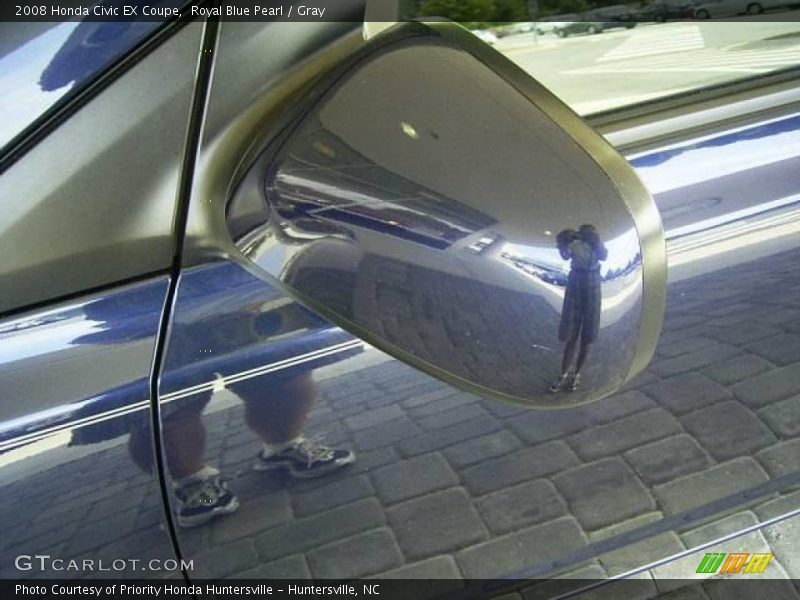 Royal Blue Pearl / Gray 2008 Honda Civic EX Coupe