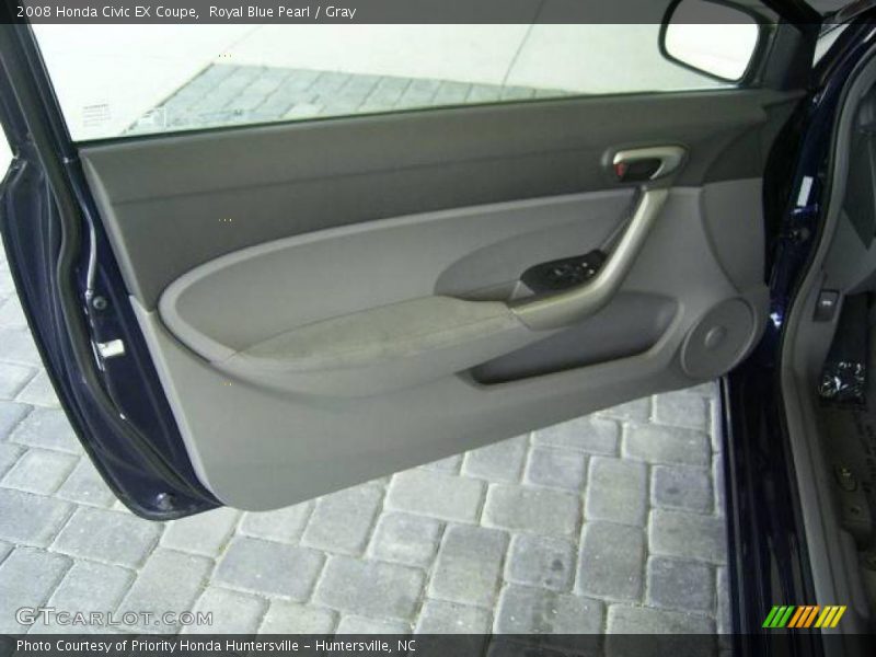 Royal Blue Pearl / Gray 2008 Honda Civic EX Coupe