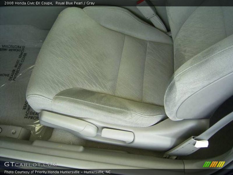 Royal Blue Pearl / Gray 2008 Honda Civic EX Coupe