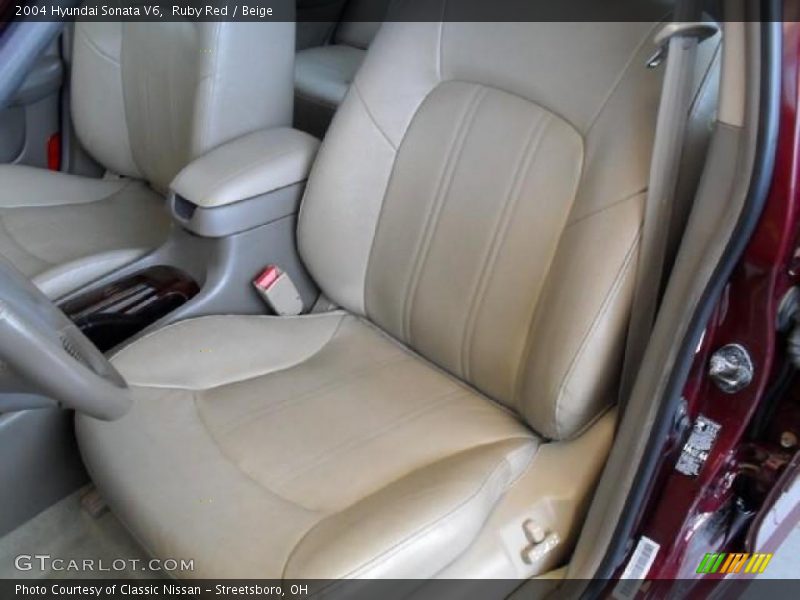 Ruby Red / Beige 2004 Hyundai Sonata V6