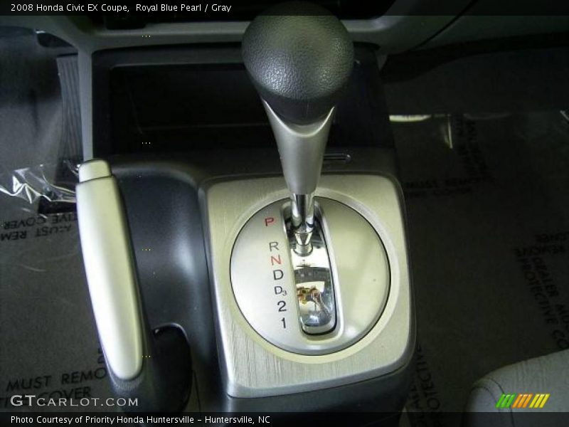 Royal Blue Pearl / Gray 2008 Honda Civic EX Coupe